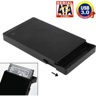 👉 Zwart 2 5-inch SATA HDD / SDD externe behuizing gratis Tool USB 3.0 Interface(Black) 6922622009763