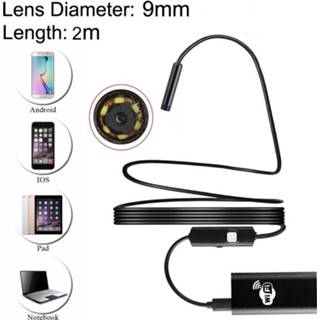 👉 Endoscoop zwart metaal 2.0MP HD Camera 30 m Wireless afstand WiFi Box Waterproof IPX67 Snake buis inspectie met 6 LED voor Android & iOS lengte: 2 6922415291245