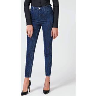 👉 Skinny jeans vrouwen donkerblauw Met Borduursels 7613388872232