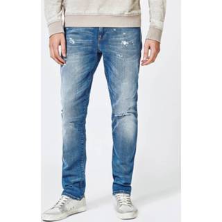 👉 Skinny jeans men blauw Met Slijtageplekken 7613388936040