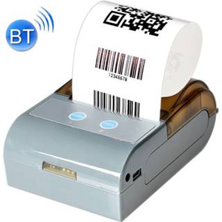 👉 Thermische printer grijs QS-5803 draagbare 58mm Bluetooth ontvangst POS Printer(Grey) 6922724346674