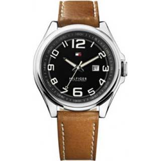 Horlogeband wit leder onbekend cognac Tommy Hilfiger TH-205-1-14-1386 / TH679301543 + stiksel 8719217132467