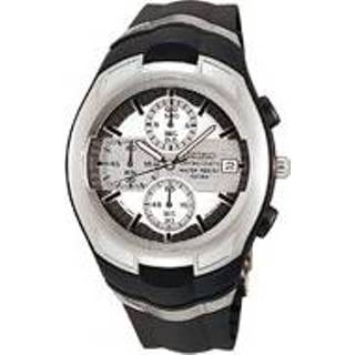 👉 Horlogeband zwart silicoon Seiko V657-6120 18mm 8719217175129