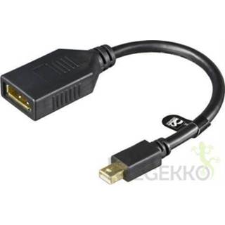 👉 DisplayPort kabel zwart Deltaco MDP-DP1-K 0,2 m Mini 7340004681755