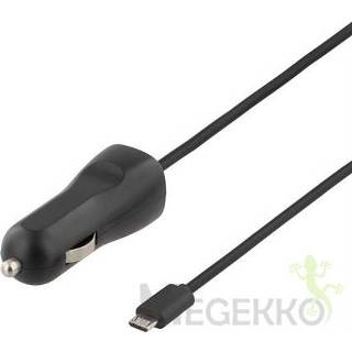 👉 Zwart Deltaco USB-CAR74 oplader voor mobiele apparatuur Auto 7340004691174