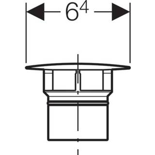 👉 Afdekkap wit Geberit voor clou wastafelafvoer 4025410585776