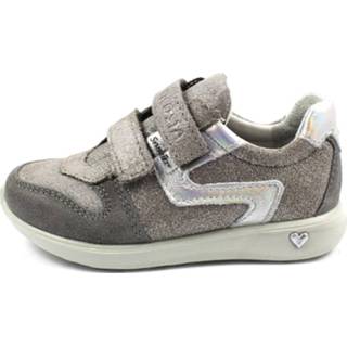 👉 Lage schoenen buitenmateriaa leer girl grijs gemêleerd schoen