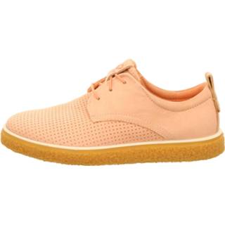 👉 Veterschoenen buitenmateriaa leer vrouwen lichtbeige Veterschoen