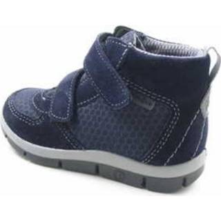 👉 Wandelschoenen buitenmateriaa leer boy blauw Wandelschoen