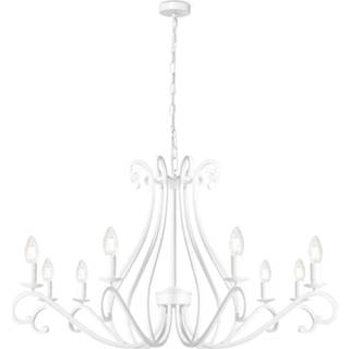 👉 Hanglamp wit metaal klassiek plafond binnen Home sweet Liva 8 lichts - 8718808139205