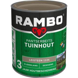 👉 Rambo Pantserbeits Tuinhout Zijdeglans Dekkend - 750 ml Leisteengrijs