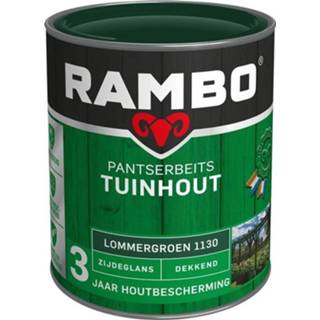 👉 Rambo Pantserbeits Tuinhout Zijdeglans Dekkend - 750 ml Lommergroen