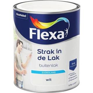 Buitenlak wit lak Flexa Strak in de Zijdeglans 750 ml