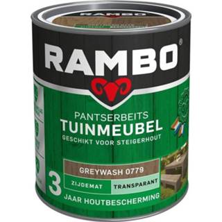 👉 Transparant Rambo Pantserbeits Tuinmeubel Zijdemat - 750 ml Greywash