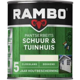 Tuinhuisje antraciet Rambo Pantserbeits Schuur & Tuinhuis Zijdeglans Dekkend 750 ml -