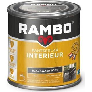 Transparant Rambo Pantserlak Interieur Mat - 750 ml Blackwash