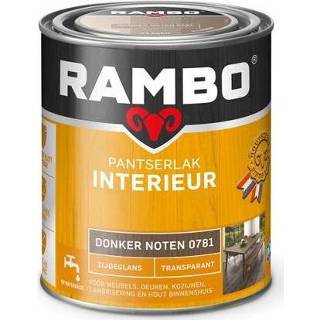 👉 Transparant Rambo Pantserlak Interieur Zijdeglans - 750 ml Donker noten