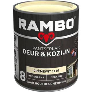 👉 Kozijn Rambo Pantserlak Deur & Hoogglans Dekkend - 750 ml Crèmewit