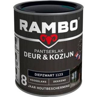 👉 Kozijn zwart Rambo Pantserlak Deur & Hoogglans Dekkend - 750 ml Diepzwart