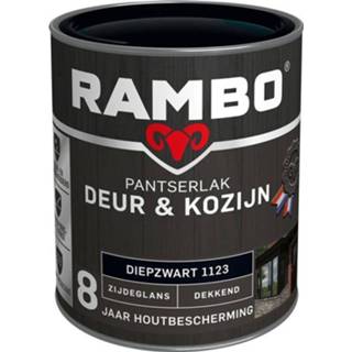 👉 Kozijn zwart Rambo Pantserlak Deur & Zijdeglans Dekkend - 750 ml Diepzwart