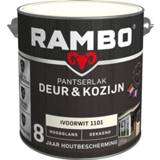 👉 Kozijn Rambo Pantserlak Deur & Hoogglans Dekkend - 2,5 liter Ivoorwit