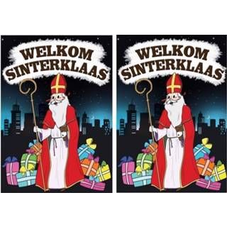 👉 Deurposter 2x Welkom Sinterklaas A1 formaat