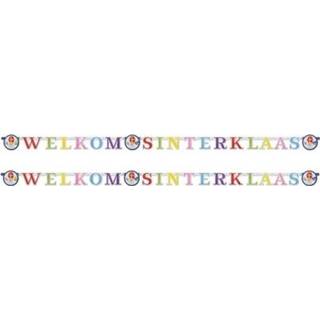 👉 Letterslinger 2x Welkom Sinterklaas snoepgoed 1 meter