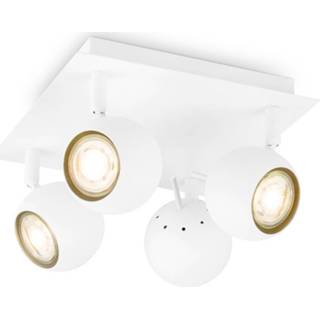 👉 Home sweet home LED opbouwspot Bollo 4 lichts ↔ 22cm - wit
