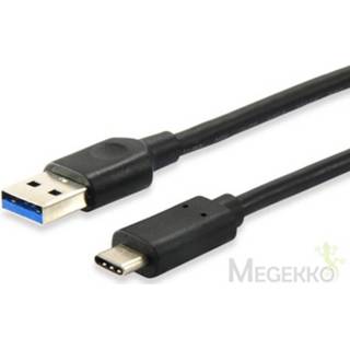 👉 Zwart mannen Equip 128345 0.5m USB C A Mannelijk USB-kabel 4015867205358