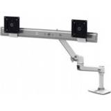 👉 Wit Ergotron LX Series Desk Dual Direct Arm 25 Vrijstaand 698833058208