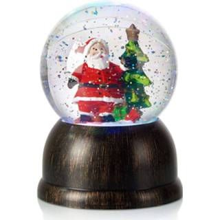 👉 Sneeuwbol brons kunststof multicolour marksljd c timer LED Max met kerstman,