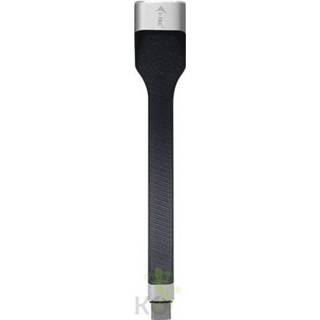 👉 Zwart zilver I-tec C31FLATHDMI60HZ kabeladapter/verloopstukje USB-C HDMI Zwart, 8595611703027