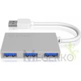👉 ICY BOX IB-Hub1402 USB 3.0 (3.1 Gen 1) Type-A 5000Mbit/s Zilver