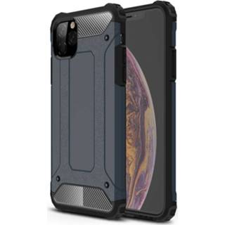 👉 Blauw donkerblauw backcover hoes Lunso - Armor Guard iPhone 11 Pro Max 9145425554224
