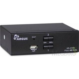 👉 Zwart Inter-Tech AS-21HA HDMI KVM-switch 4260455643436