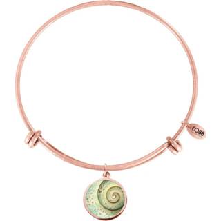 👉 Bedel CO88 8CB-11036 Stalen Bangle met bedel. Kameleon 20 mm. Instelbare lengte, rosékleurig 8719497232000