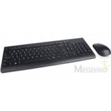👉 Lenovo 4X30M39458 RF Draadloos Amerikaans Engels Zwart toetsenbord