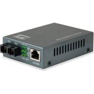 👉 Netwerk media converter zwart LevelOne FVT-1106 100 Mbit/s 1550 nm Single-mode 4015867208083