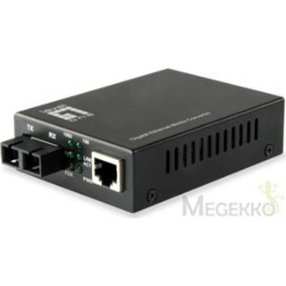 👉 Netwerk media converter zwart LevelOne GVT-2002 1000 Mbit/s 1310 nm Single-mode 4015867207796