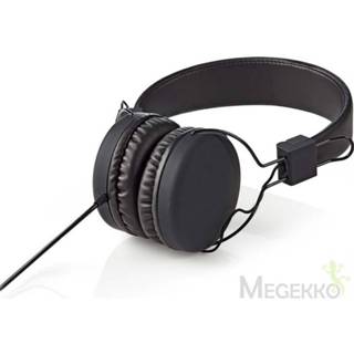 👉 Hoofdtelefoon zwart Bedrade | On-ear Opvouwbaar 1,2 m ronde kabel 5412810266494
