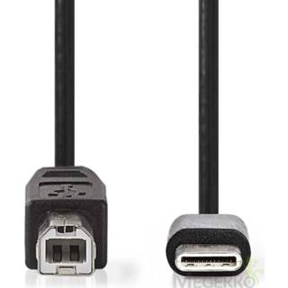 👉 Zwart Kabel USB 2.0 | Type-C male - B 1,0 m 5412810294541