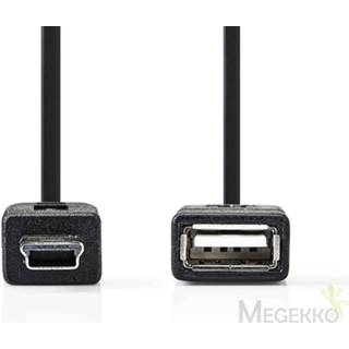 👉 Zwart On-the-Go USB 2.0-Kabel | Mini 5-Pins Male - A Female 0,2 m 5412810275083