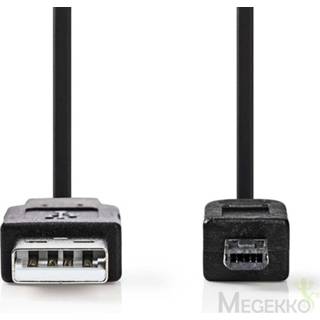 👉 Zwart USB 2.0-Kabel | A Male - Hirose Mini 4-Pins 2,0 m 5412810275021
