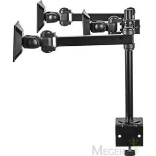 👉 Monitor zwart Ergonomic Mount | Triple Arm Full Motion Black 5412810304486