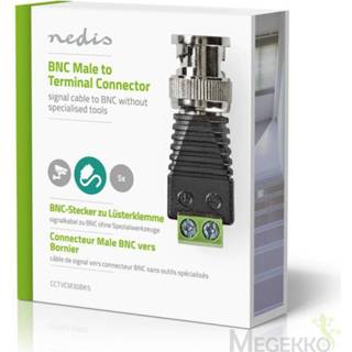 👉 Nedis CCTV-Beveiligingsconnector | 5x 2-aderige naar BNC Male 5412810309634