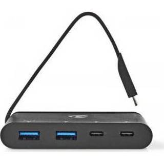 👉 Zwart Computer Hub | USB-C™ 2x / USB 3.0 (5 G) Voeding: 100 W 5412810292660