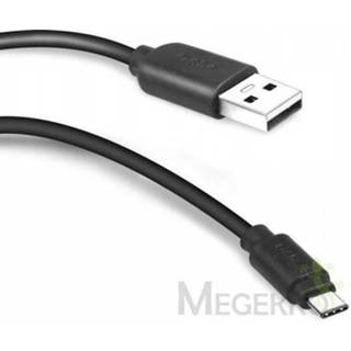 👉 SBS CABLE DE DATOS-CARGADOR USB 2.0 - TIPO C 1.5m USB A USB C Mannelijk Mannelijk Zwart USB-kabel