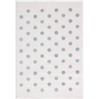 👉 Tapijt blauw zilvergrijs beige LIVONE Happy Rugs Confetti creme/blauw/zilvergrijs 160 x 230 cm - 758198334789