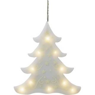 👉 Kerstboom wit Hellum 522495 Warm-wit LED (bevroren) 4001233522495