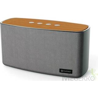 👉 Grijs hout Platinet DENO 30 W Draadloze stereoluidspreker Grijs, 5907595445214
